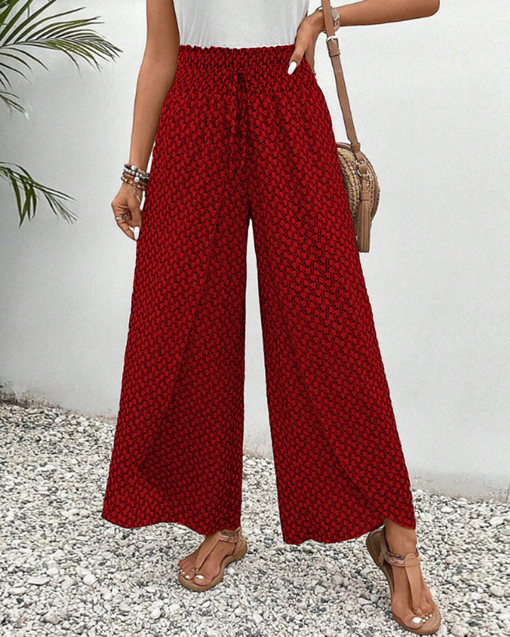 Sommerfeld | Lisette Hose mit weitem Bein und geometrischem Druck