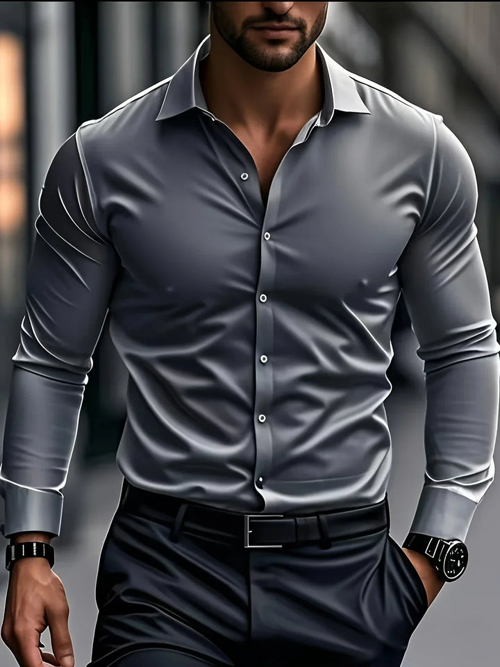 Avabloomly™ | Chemise élégante à manches longues avec boutons