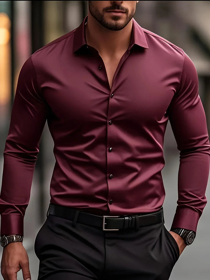 Avabloomly™ | Chemise élégante à manches longues avec boutons