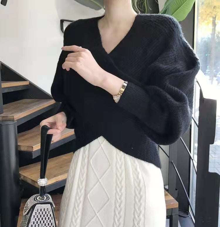 Avabloomly™ | Pull en tricot croisé chic
