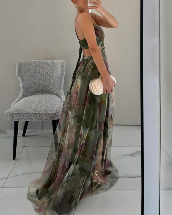 Giselle – La Robe Maxi Florale Enchanteresse