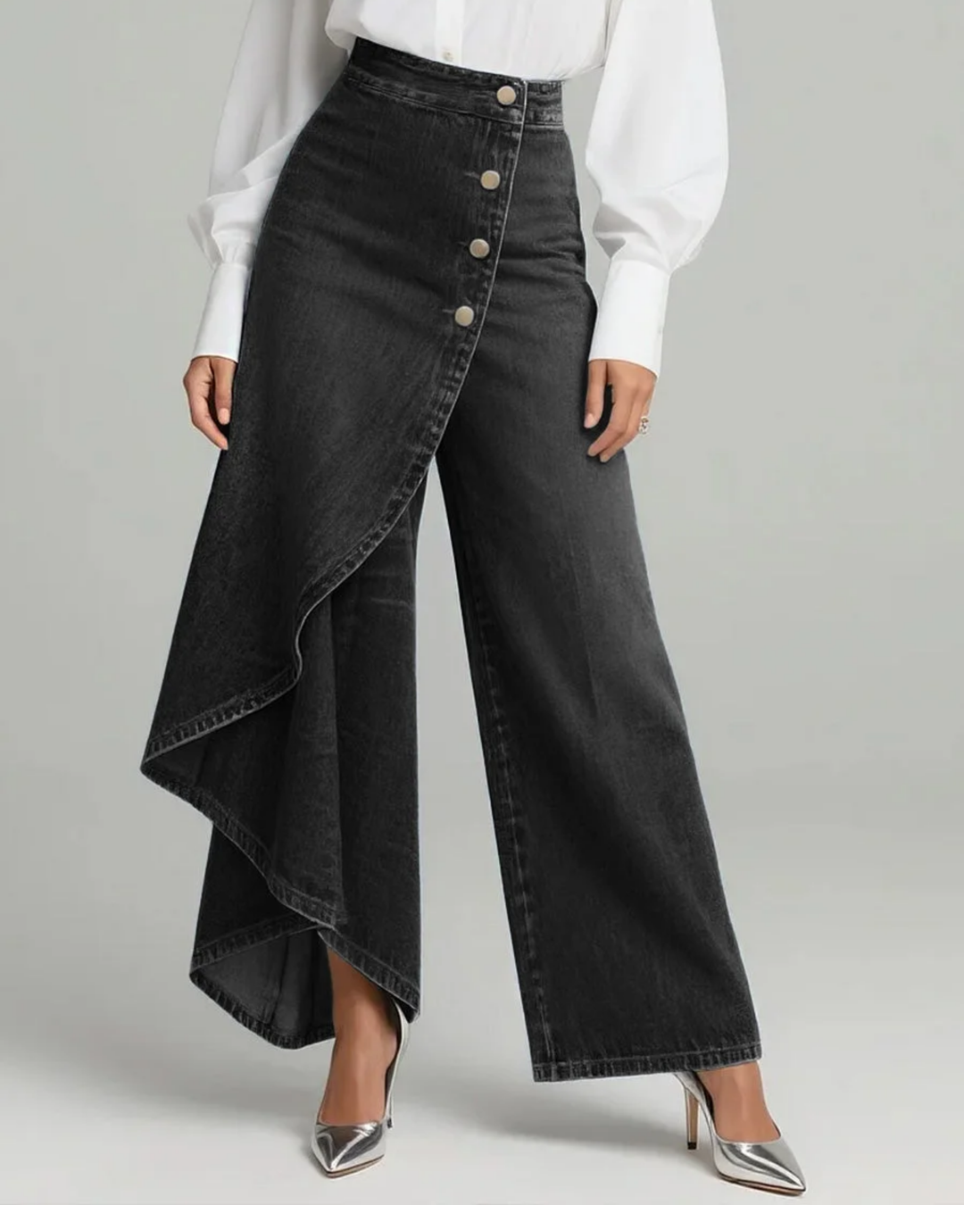 Pantalon Serena À Pinces En Jean
