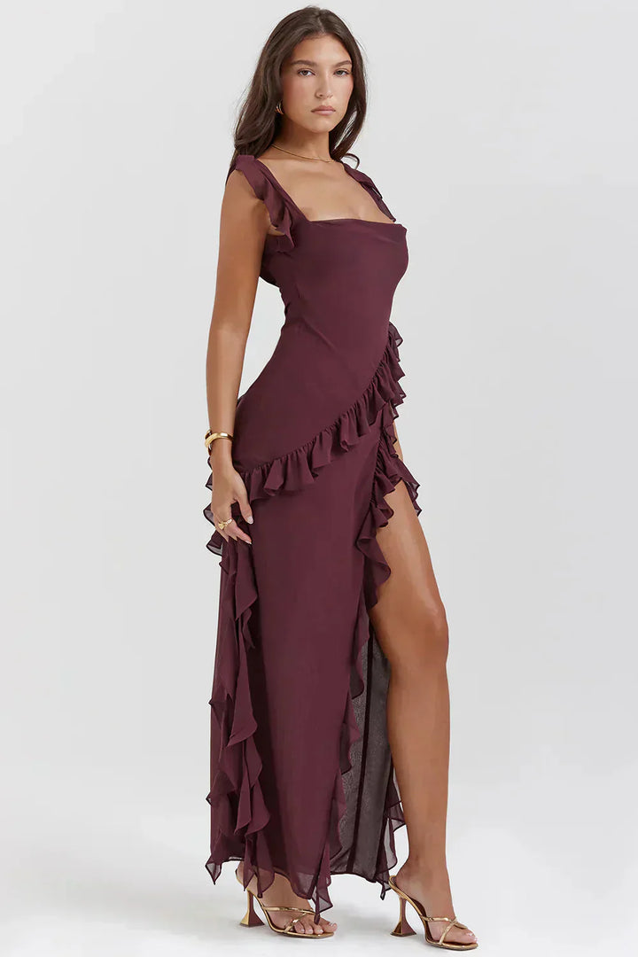 Avabloomly™ | Robe élégante avec jambes ouvertes