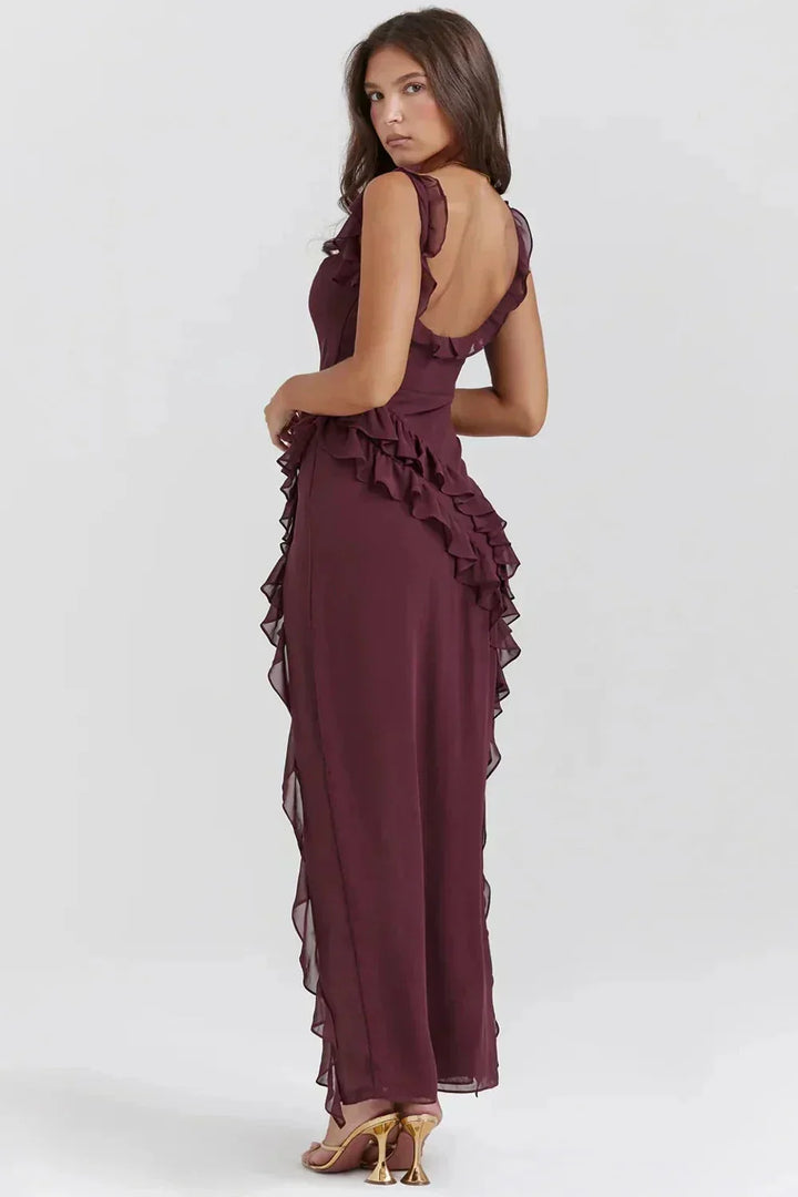 Avabloomly™ | Robe élégante avec jambes ouvertes