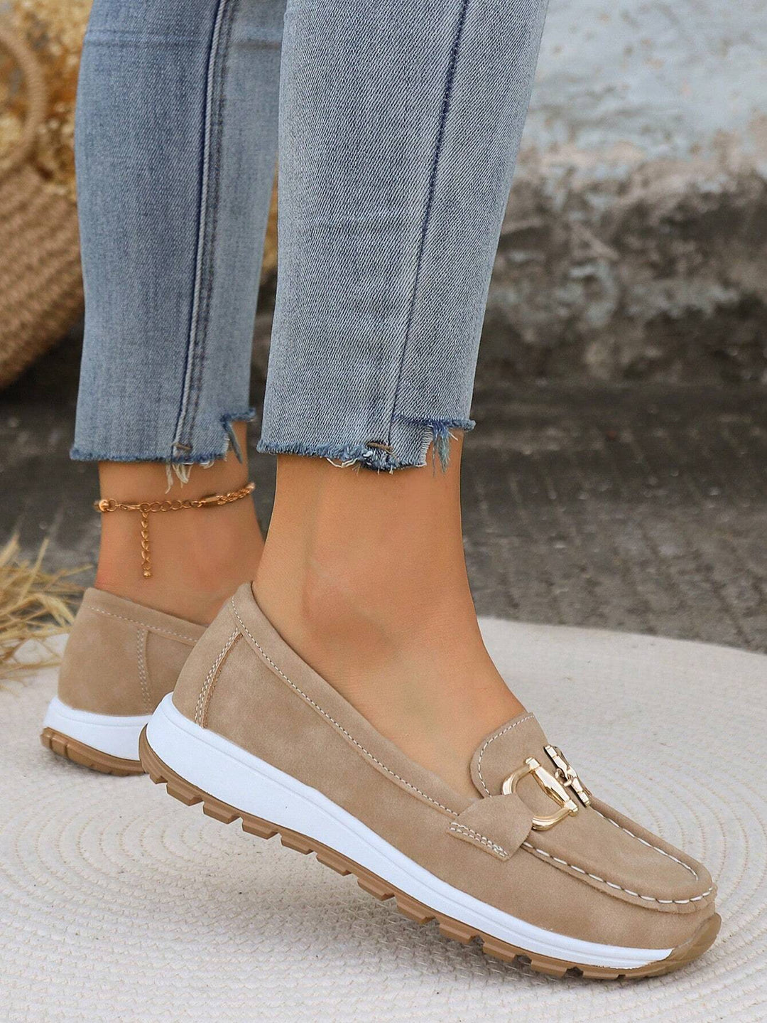 Mocassins Amalina En Daim