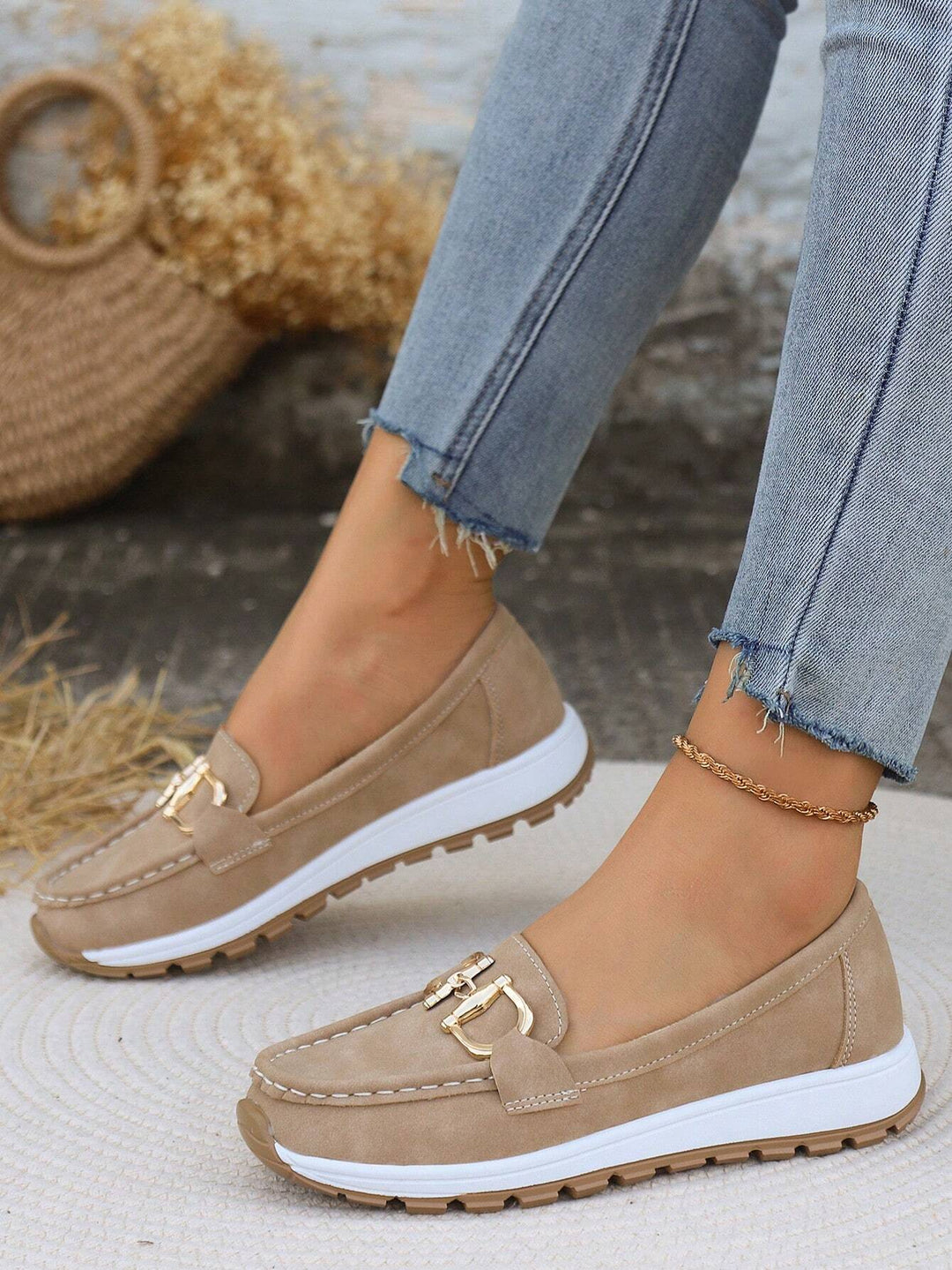 Mocassins Amalina En Daim