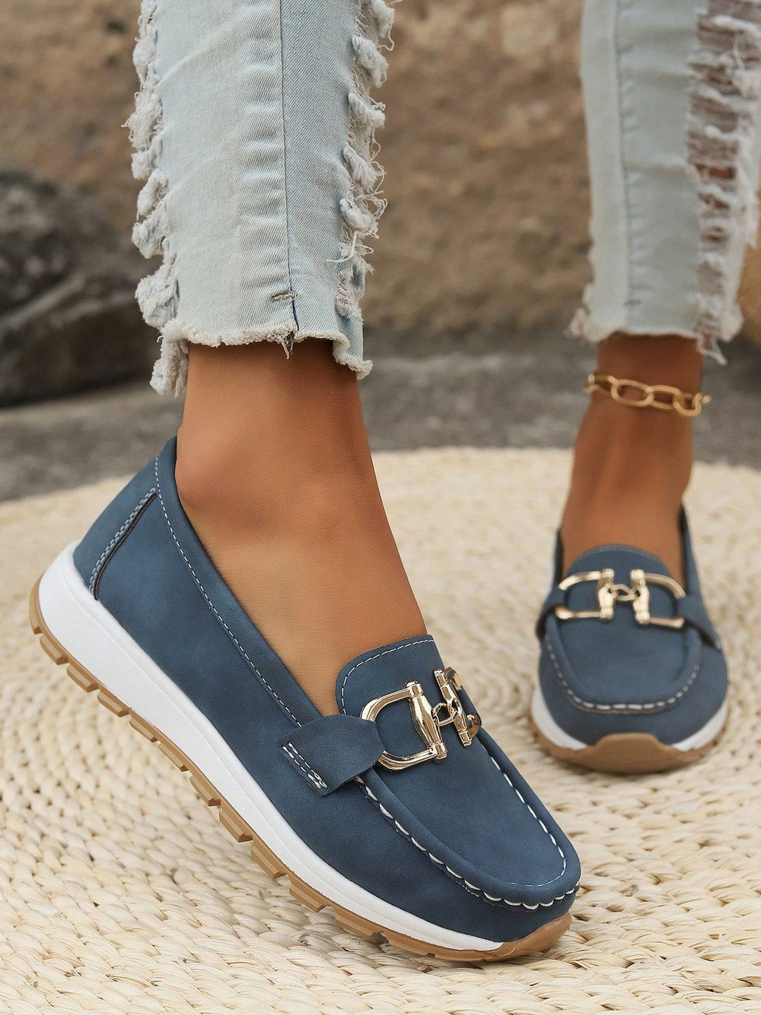 Mocassins Amalina En Daim