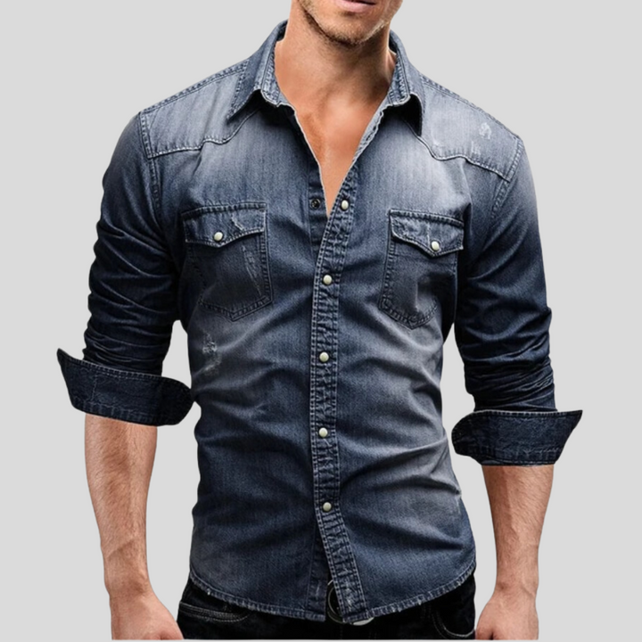 Avabloomly™ - Chemise en denim au style moderne