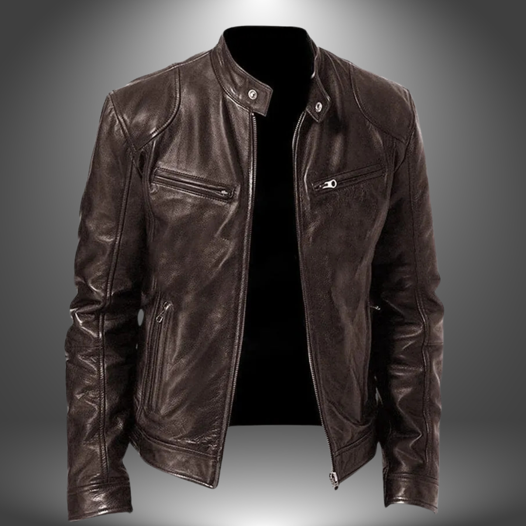 Avabloomly™ - Veste en cuir artisanal pour homme