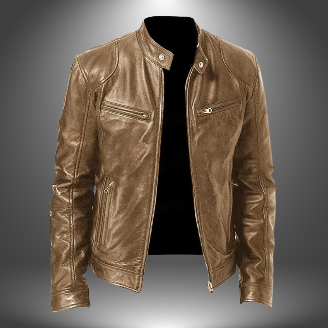 Avabloomly™ - Veste en cuir artisanal pour homme