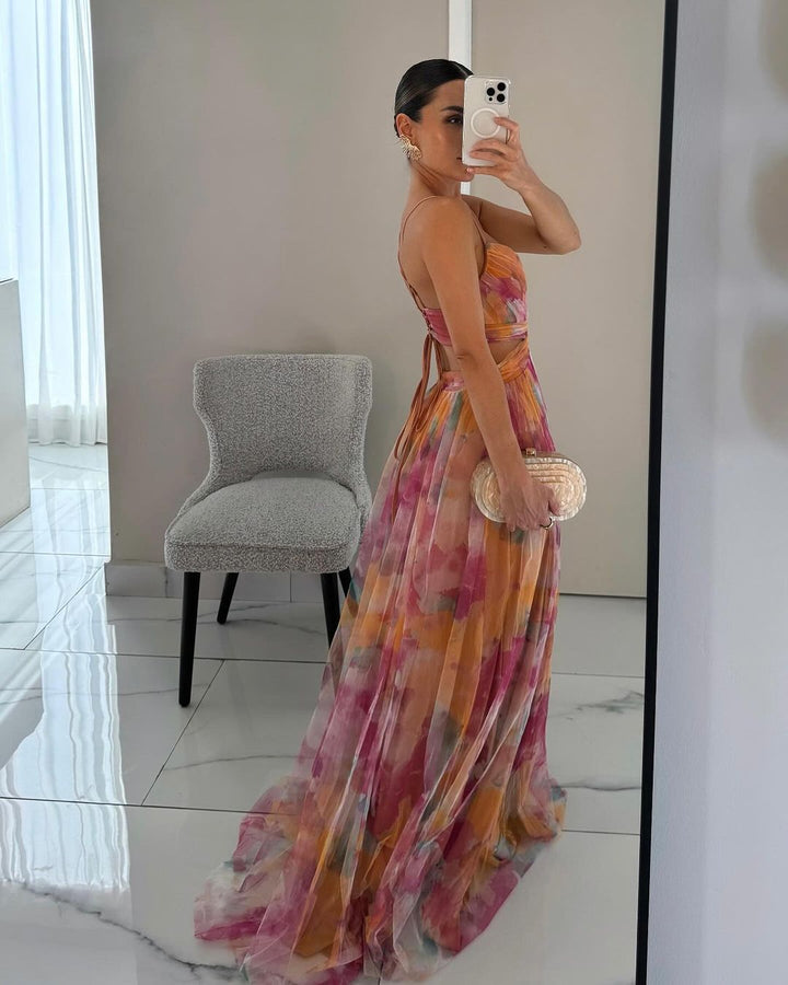 Giselle – La Robe Maxi Florale Enchanteresse