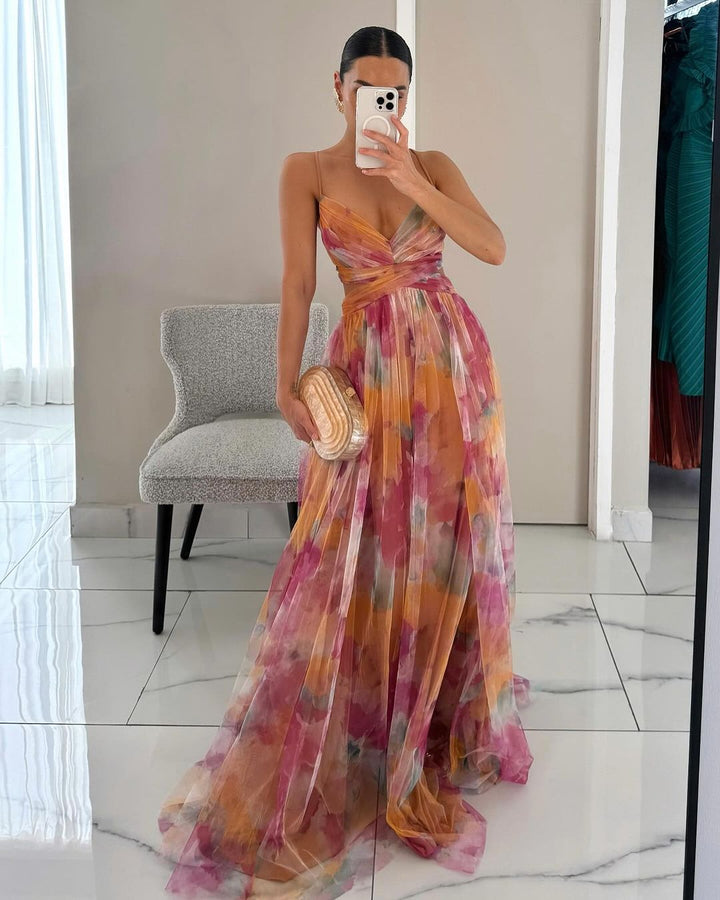 Giselle – La Robe Maxi Florale Enchanteresse