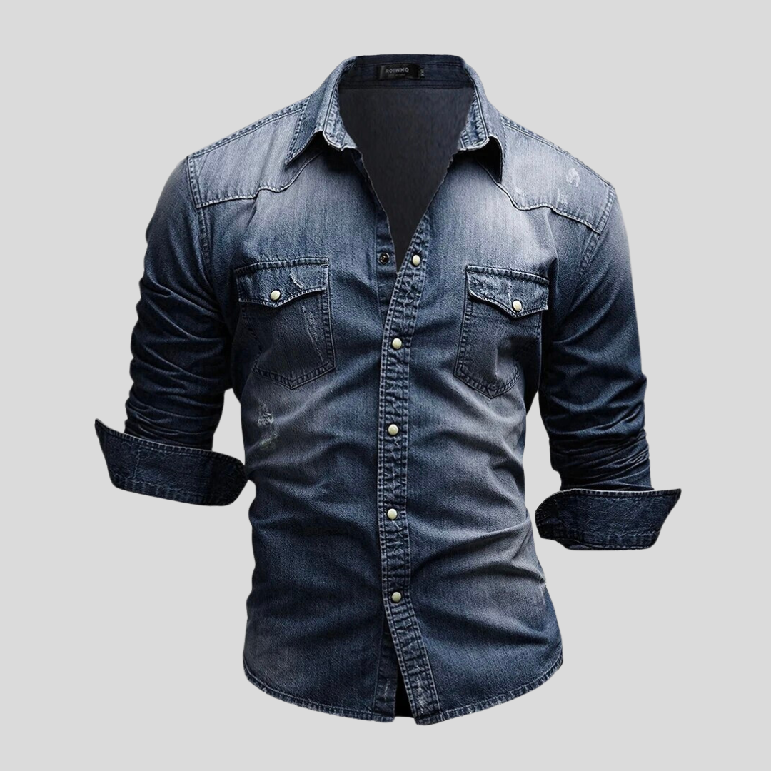 Avabloomly™ - Chemise en denim au style moderne
