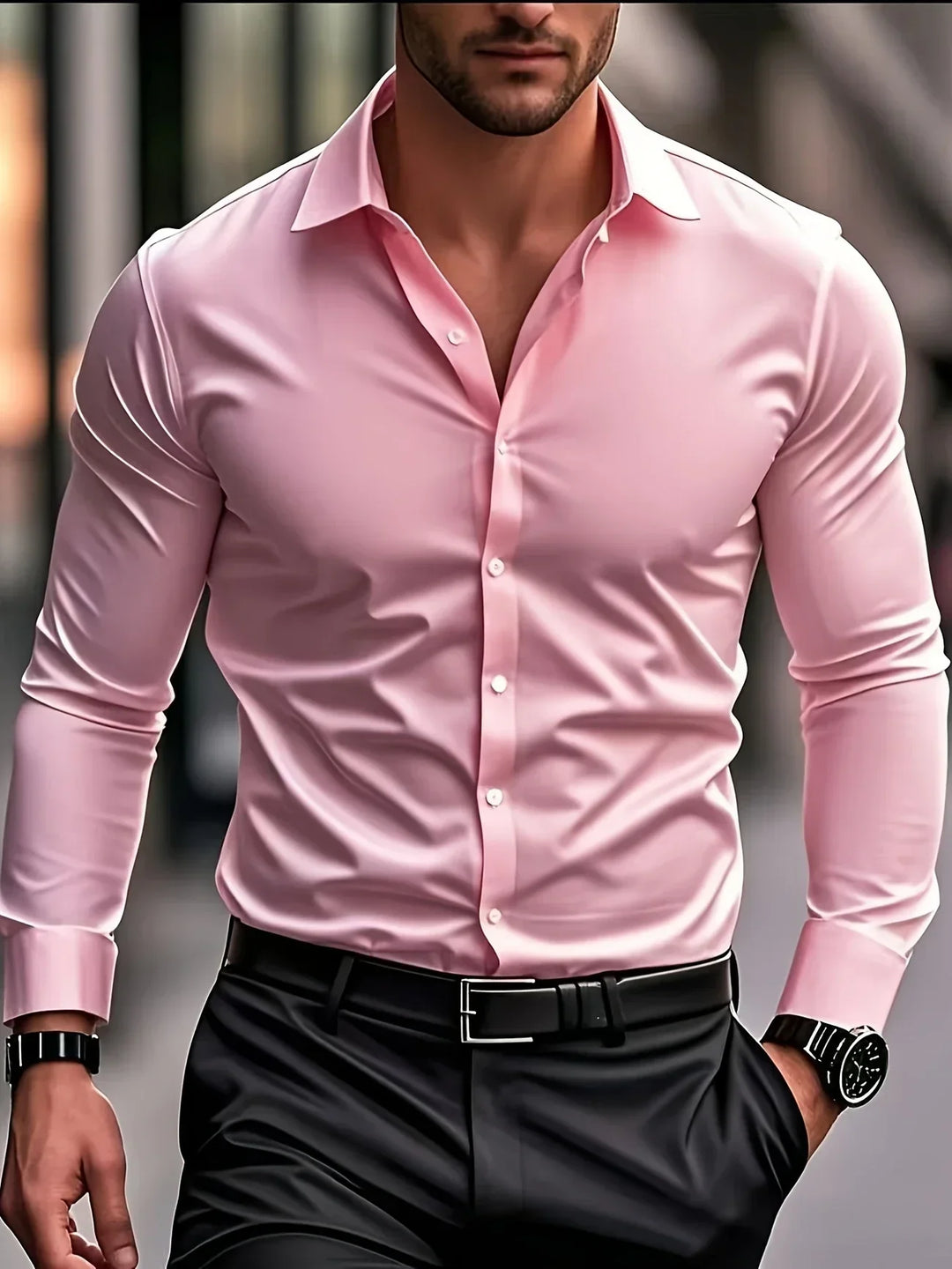 Avabloomly™ | Chemise élégante à manches longues avec boutons