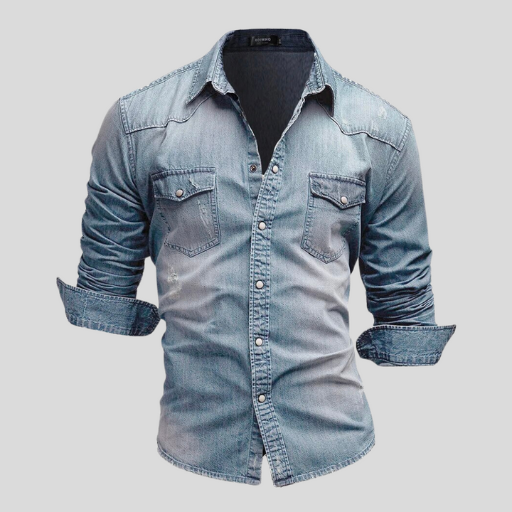 Avabloomly™ - Chemise en denim au style moderne
