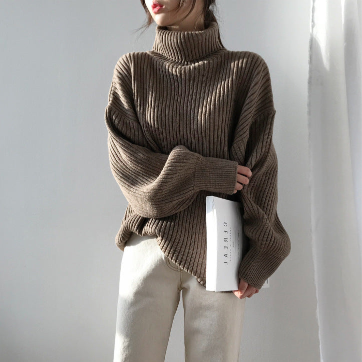 Avabloomly™ | Luxe Pull à col roulé et à manches ballon