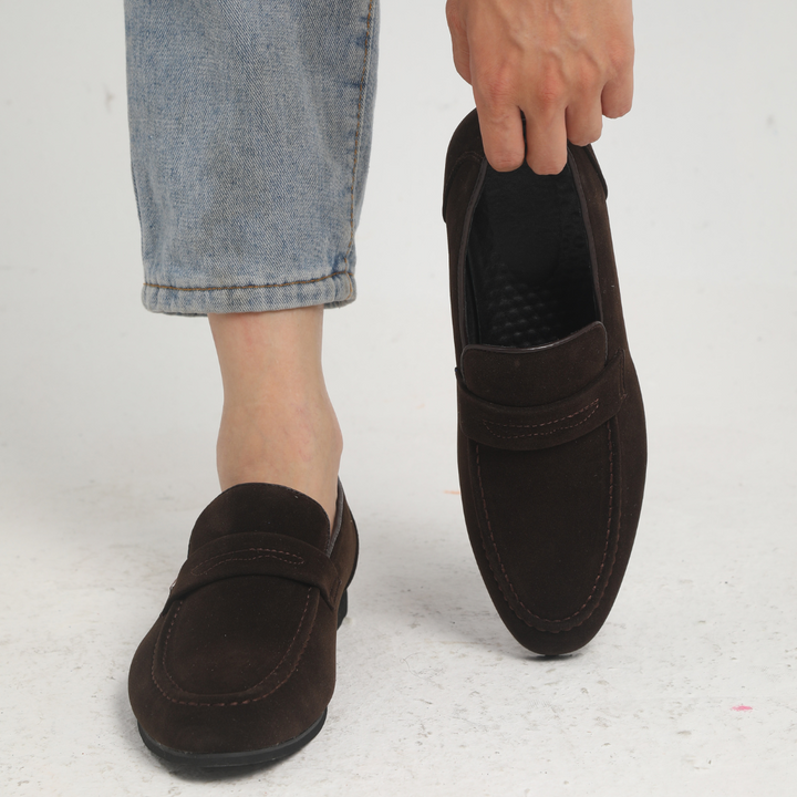 Avabloomly™ | Mocassins à brides en daim
