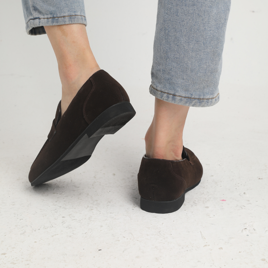 Avabloomly™ | Mocassins à brides en daim