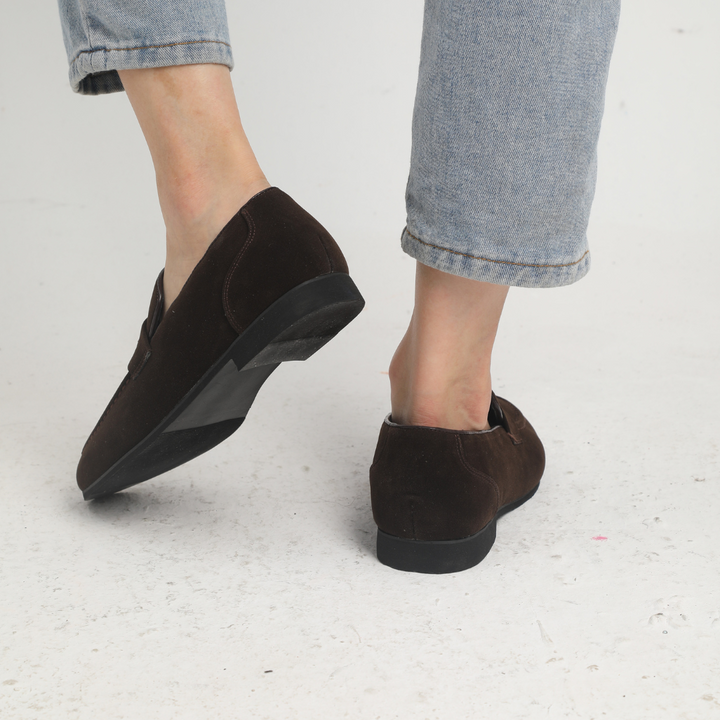 Avabloomly™ | Mocassins à brides en daim