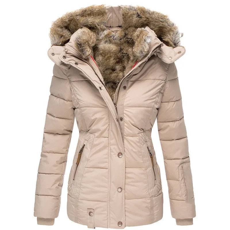 Avabloomly™ | Manteau d'hiver chaud avec doublure en fourrure