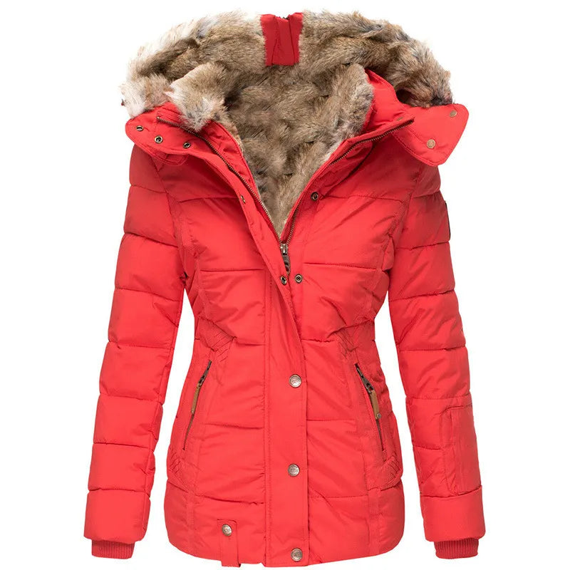 Avabloomly™ | Manteau d'hiver chaud avec doublure en fourrure