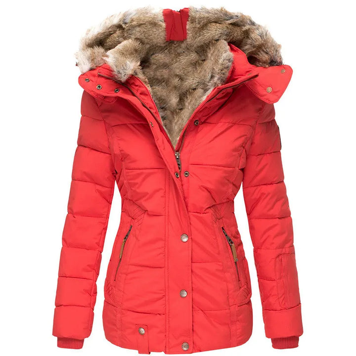 Avabloomly™ | Manteau d'hiver chaud avec doublure en fourrure