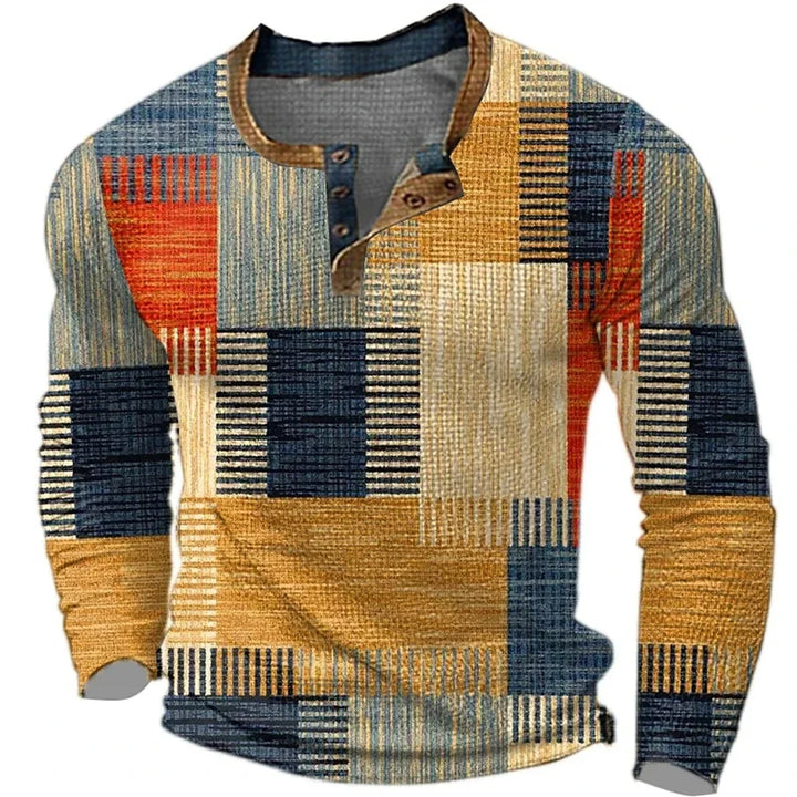 Avabloomly™ | Chemise Homme Colorée à Manches Longues