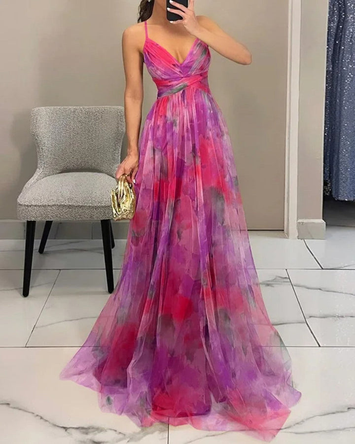 Giselle – La Robe Maxi Florale Enchanteresse
