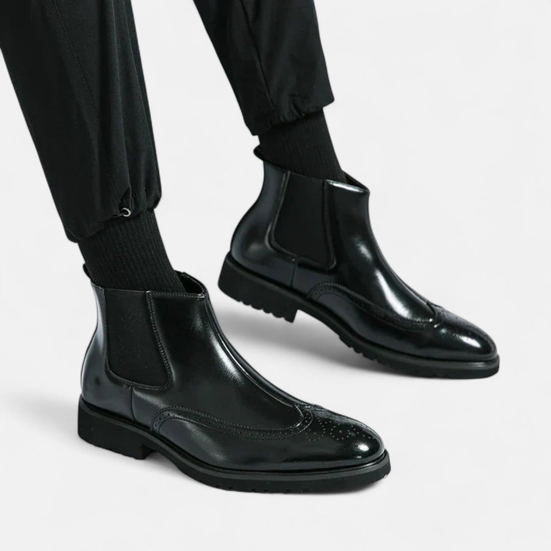 Marzio™ | Elegante Chelsea-Stiefel für Herren aus Kunstleder