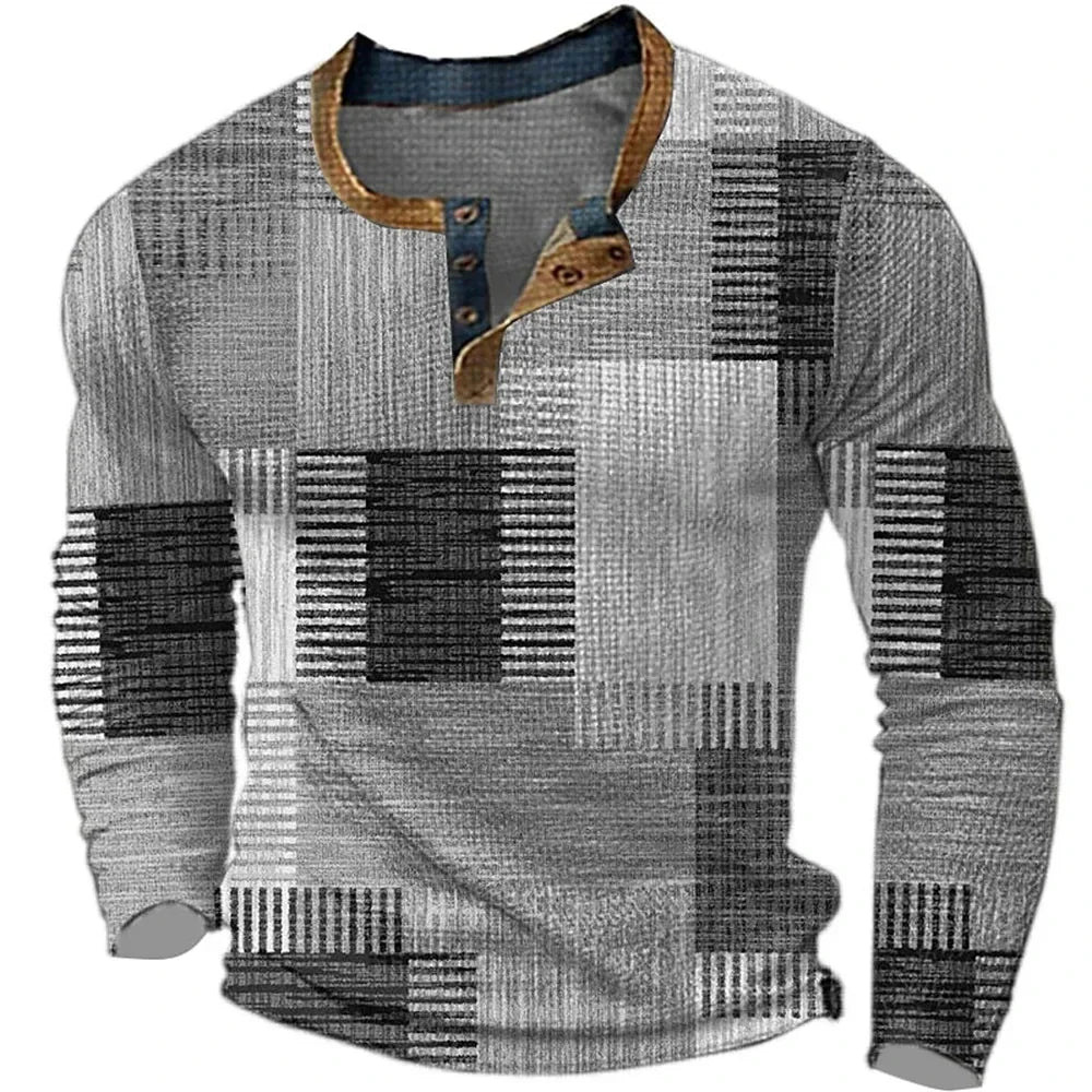 Avabloomly™ | Chemise Homme Colorée à Manches Longues