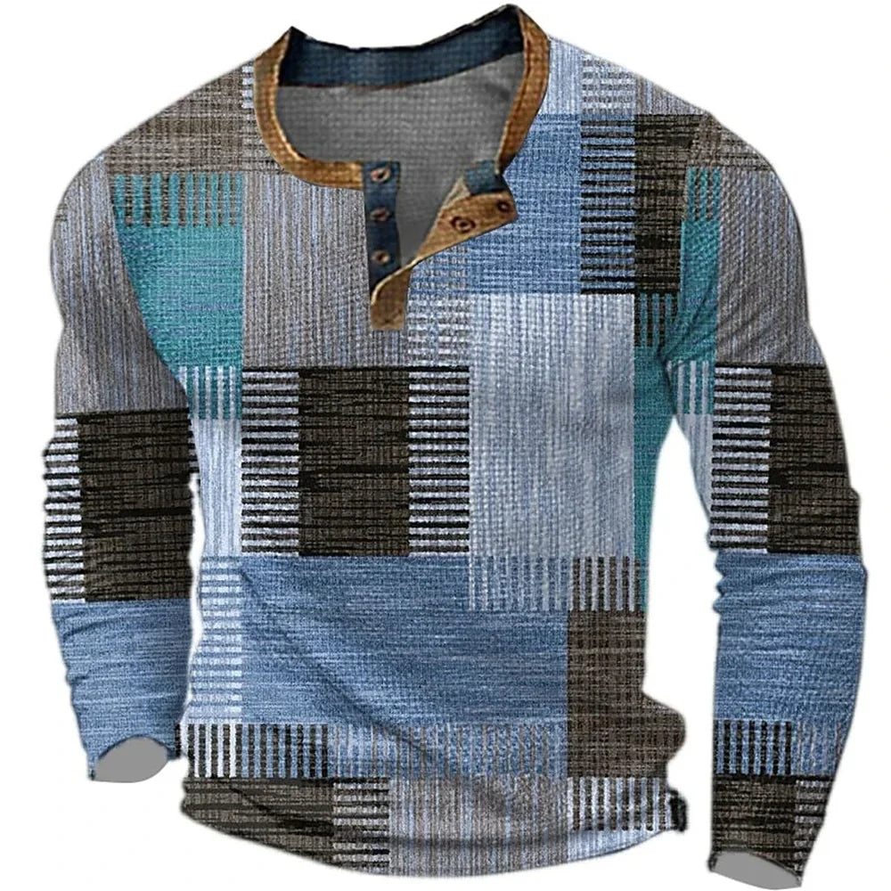 Avabloomly™ | Chemise Homme Colorée à Manches Longues
