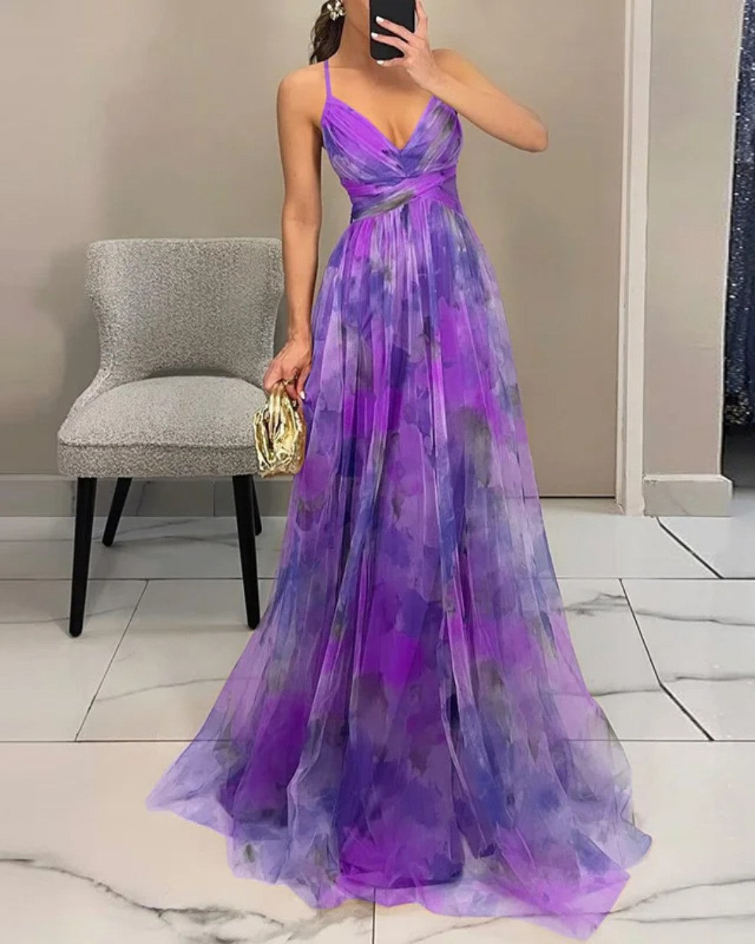 Giselle – La Robe Maxi Florale Enchanteresse