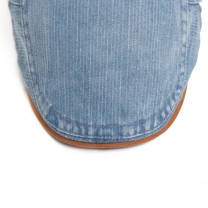 Thijs™ | Casquette Plate Premium en Denim