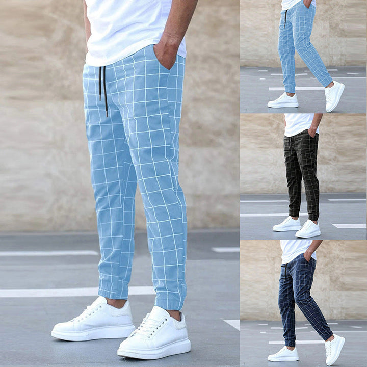 Sommerfeld™ | Herren Jogginghose kariert – Gerade geschnitten, Casual Streetwear, Frühling Freizeit