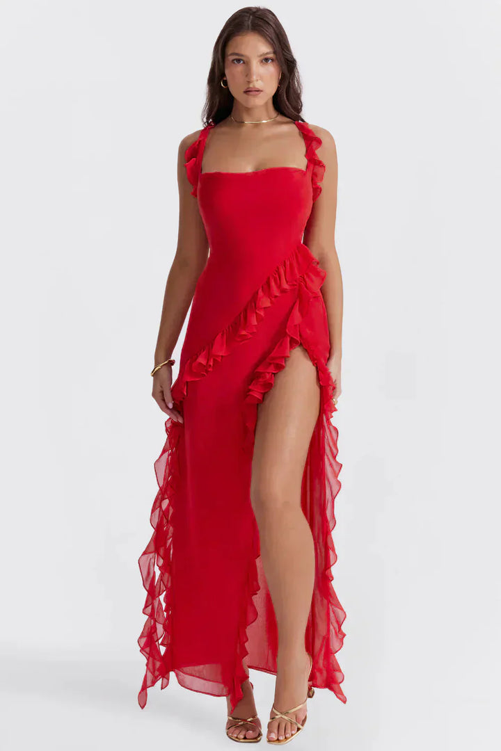 Avabloomly™ | Robe élégante avec jambes ouvertes