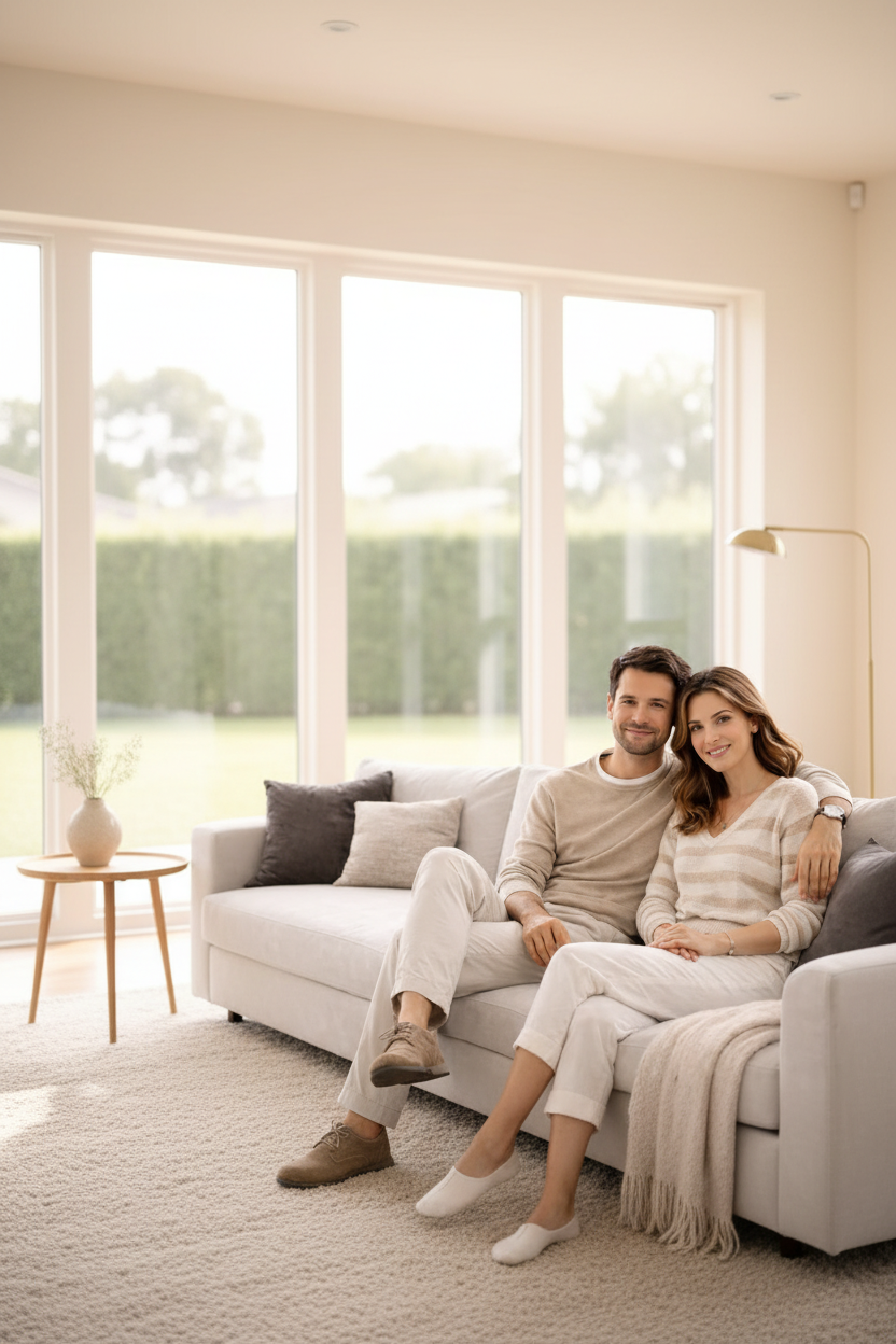 Couple centered with shoes – 9:16