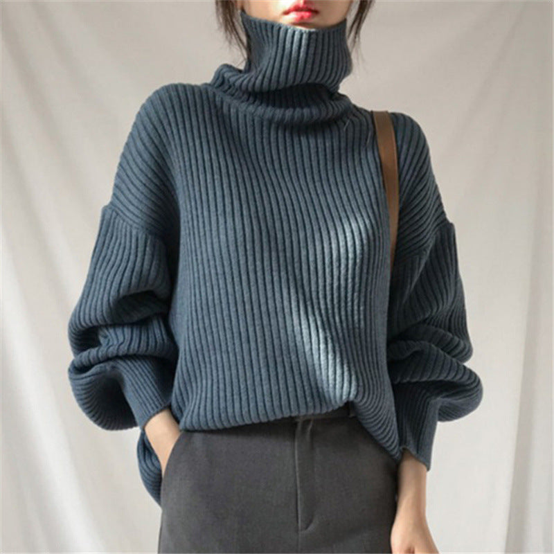 Avabloomly™ | Luxe Pull à col roulé et à manches ballon