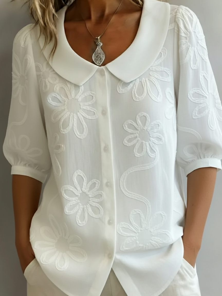 Avabloomly™ — Blouse légère florale élégance naturelle
