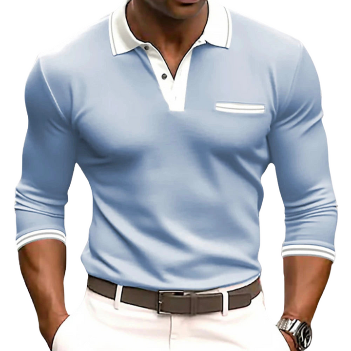 Avabloomly™ - Chemise à détails contrastés élégants