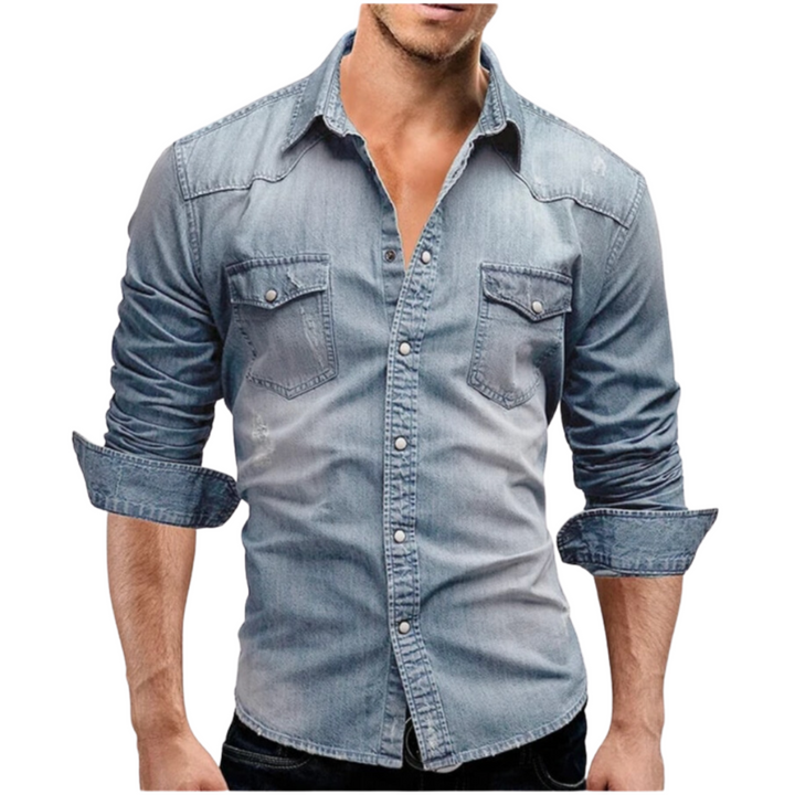Avabloomly™ - Chemise en denim au style moderne