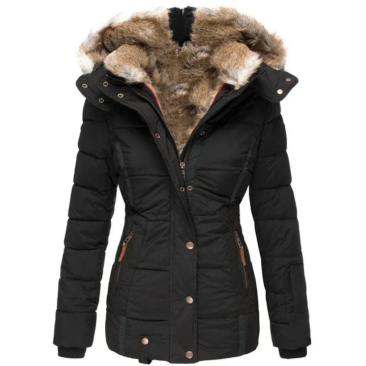Avabloomly™ | Manteau d'hiver chaud avec doublure en fourrure
