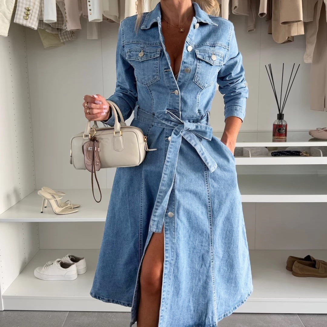Jely™ – Maxikleid mit Langen Ärmeln