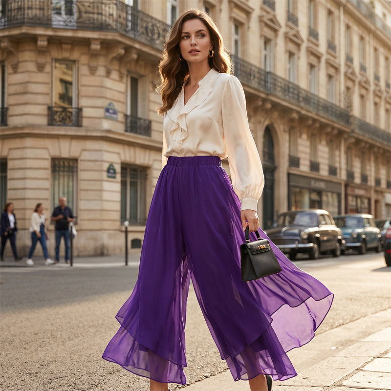 Pantalon asymétrique pour Femme – Élégant & Chic