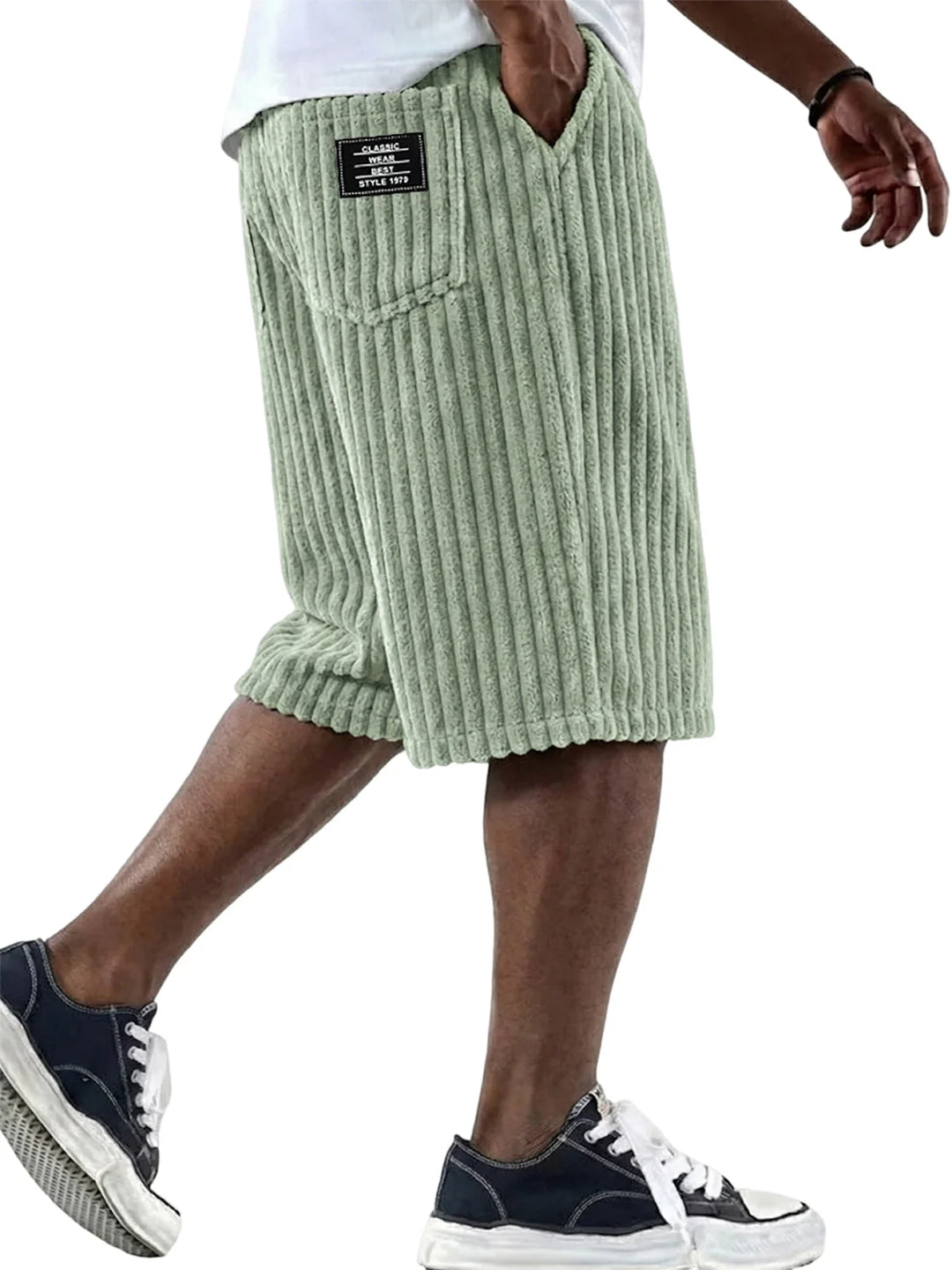 Sommerfeld | Cord-Shorts mit Stickdetail